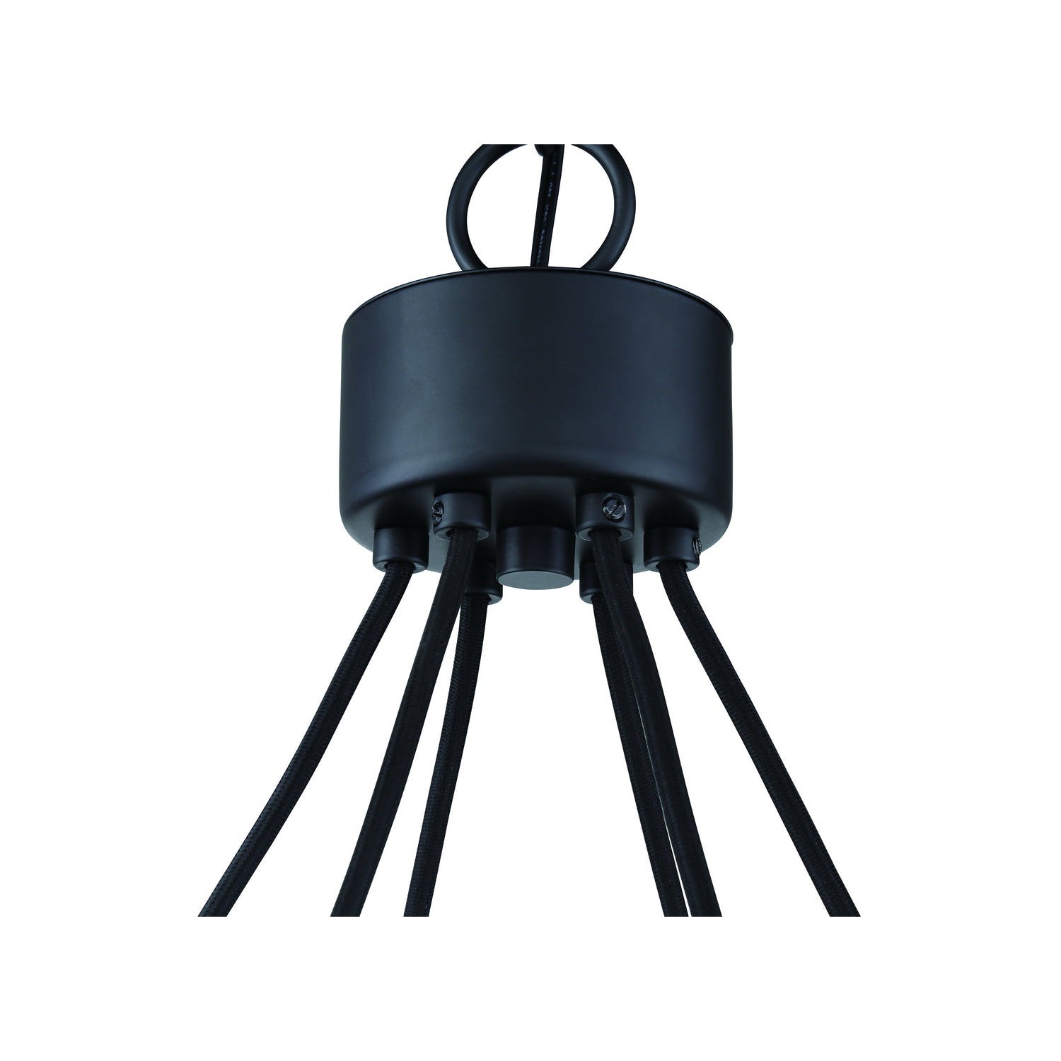 Craftmade - 53326-FB - Six Light Chandelier - Que - Flat Black