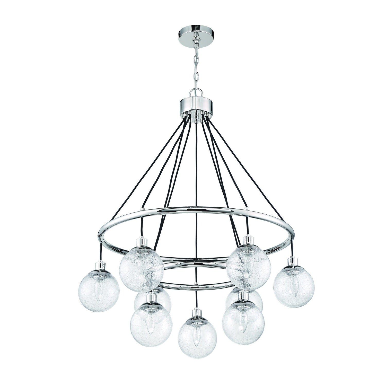 Craftmade - 53329-CH - Nine Light Chandelier - Que - Chrome