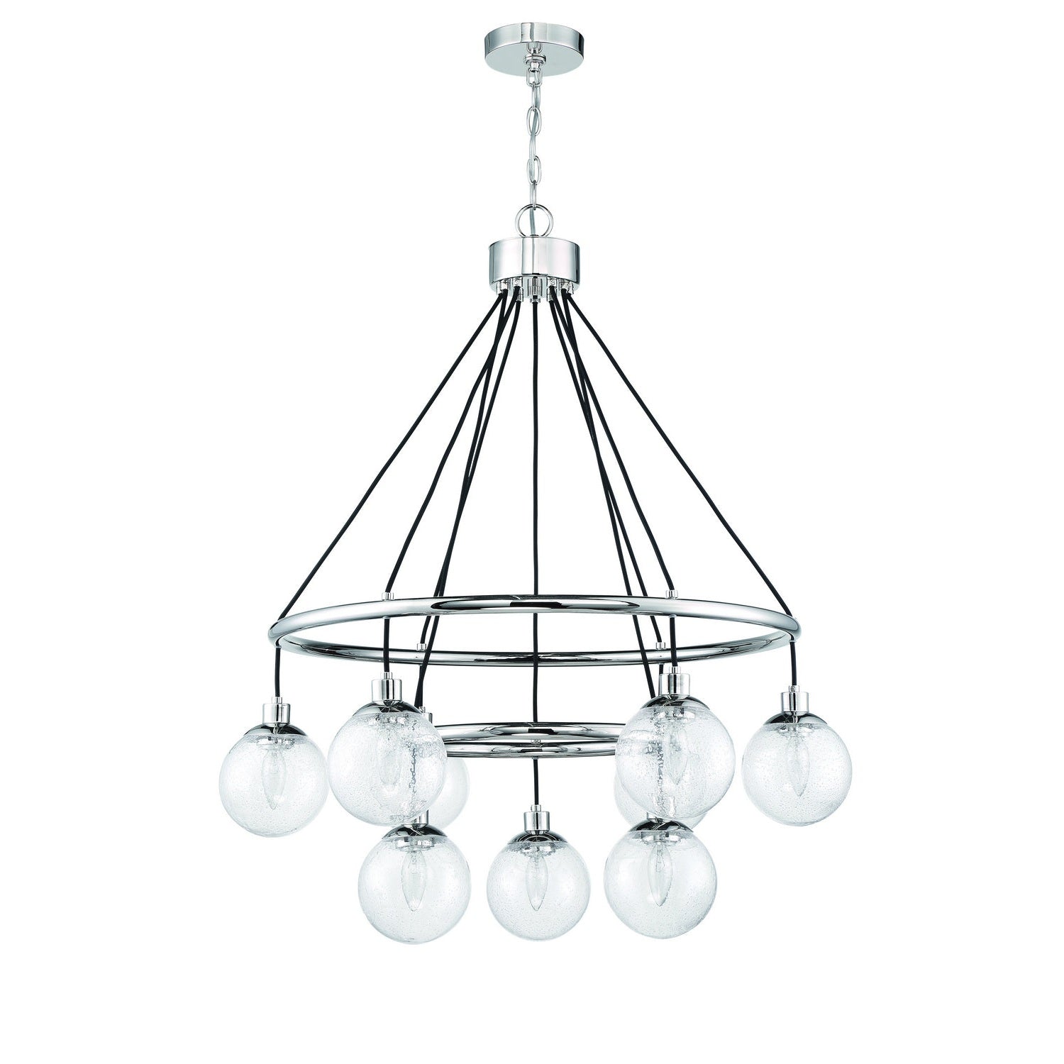 Craftmade - 53329-CH - Nine Light Chandelier - Que - Chrome