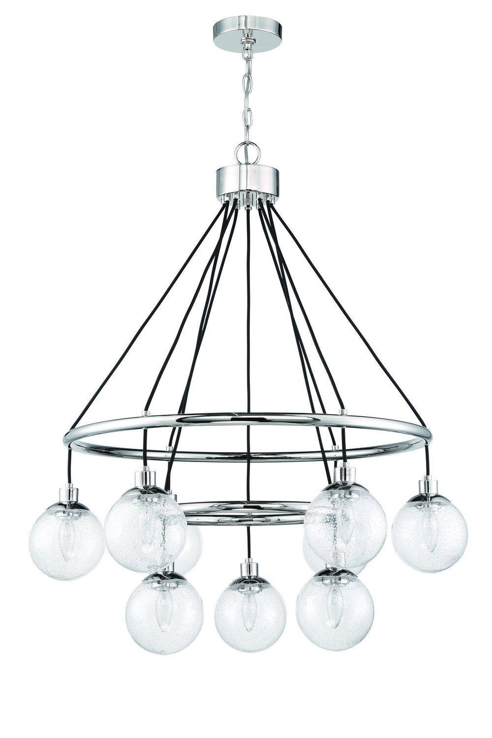 Craftmade - 53329-CH - Nine Light Chandelier - Que - Chrome
