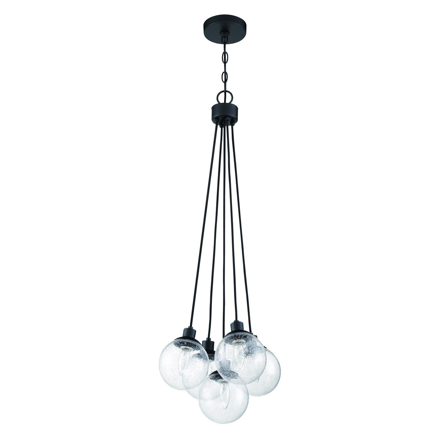 Craftmade - 53395-FB - Five Light Pendant - Que - Flat Black