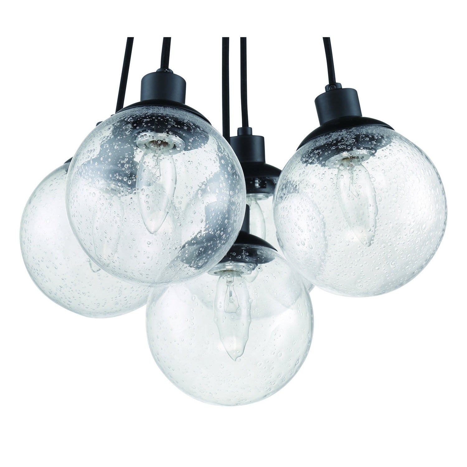 Craftmade - 53395-FB - Five Light Pendant - Que - Flat Black
