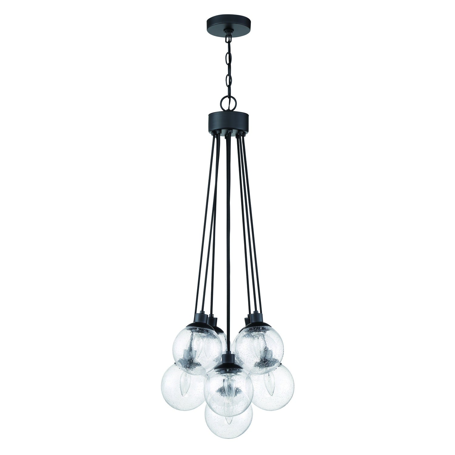 Craftmade - 53399-FB - Nine Light Pendant - Que - Flat Black