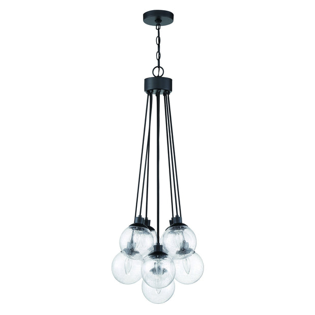 Craftmade - 53399-FB - Nine Light Pendant - Que - Flat Black