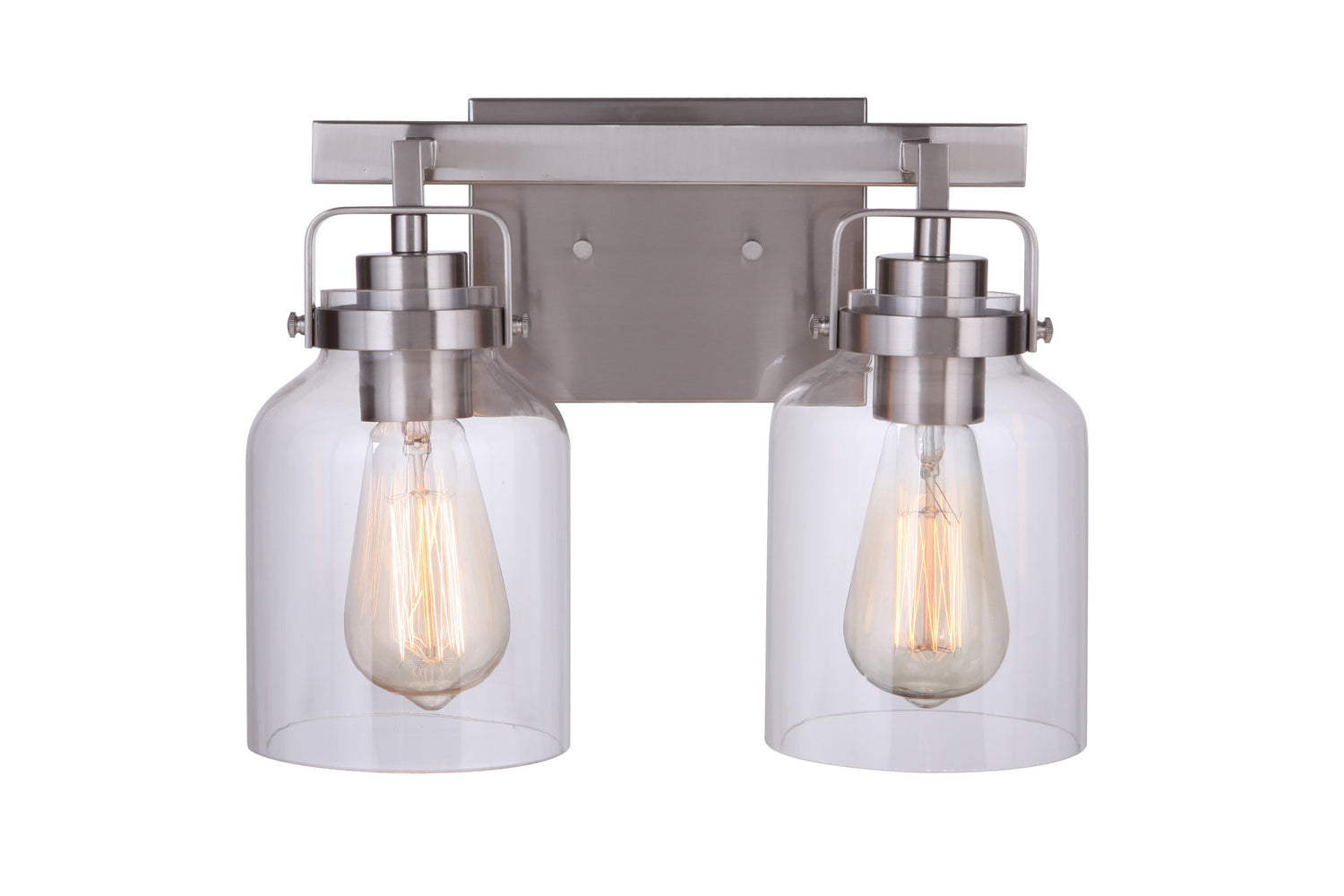 Craftmade - 53602-BNK - Two Light Vanity - Foxwood - Brushed Polished Nickel