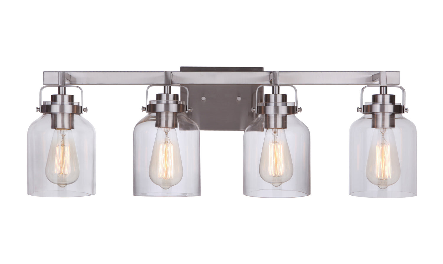 Craftmade - 53604-BNK - Four Light Vanity - Foxwood - Brushed Polished Nickel