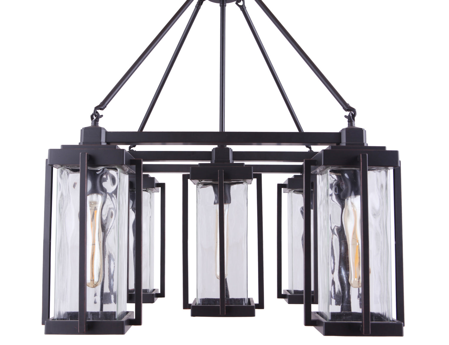 Craftmade - 54125-OBG - Five Light Outdoor Chandelier - Pyrmont - Oiled Bronze Gilded