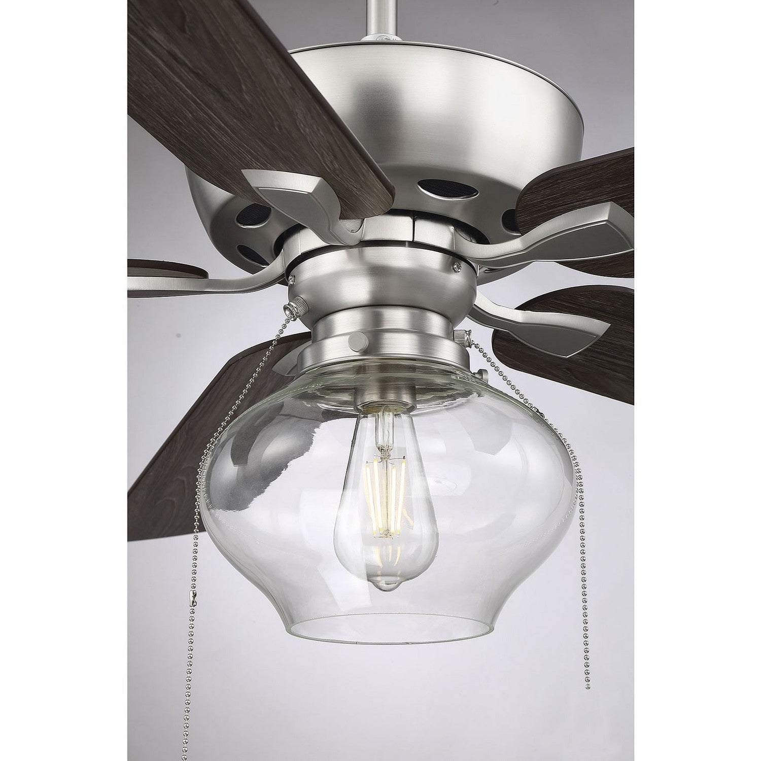 Meridian - M2009BN - 52"Ceiling Fan - Mceil - Brushed Nickel