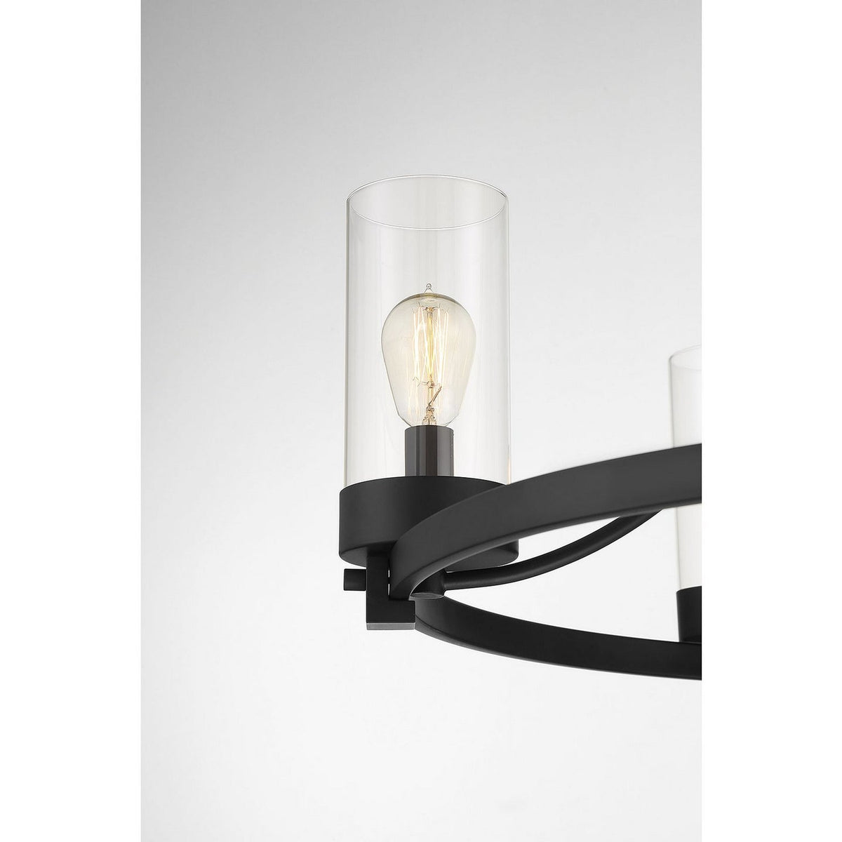 Meridian - M10018MBK - Five Light Chandelier - Mchan - Matte Black
