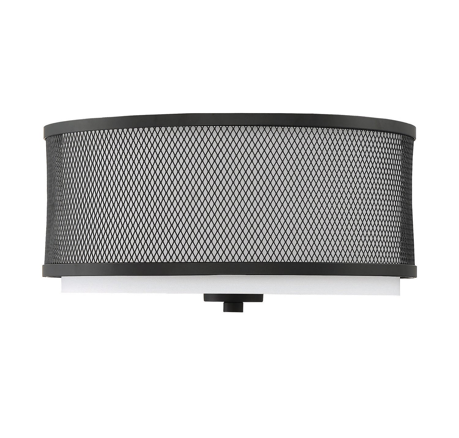 Meridian - M60018MBK - Three Light Semi-Flush Mount - Mflus - Matte Black