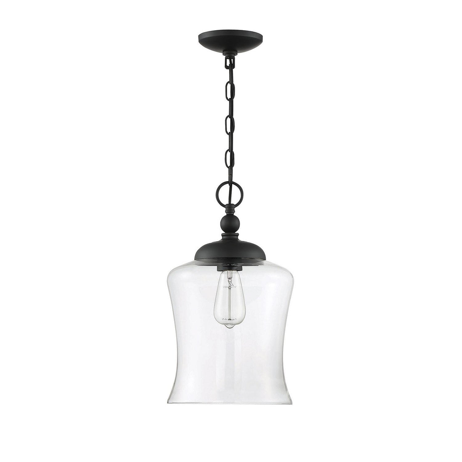 Meridian - M70019MBK - One Light Pendant - Mpend - Matte Black