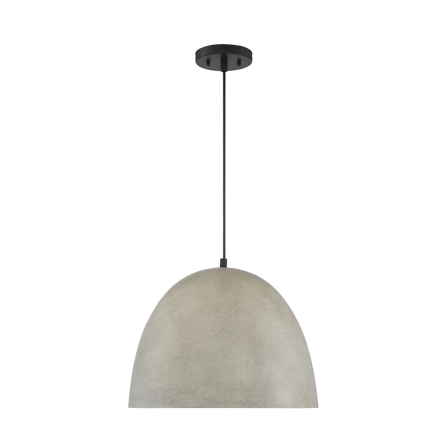 Meridian - M70093CMBK - One Light Pendant - Mpend - Concrete with Matte Black