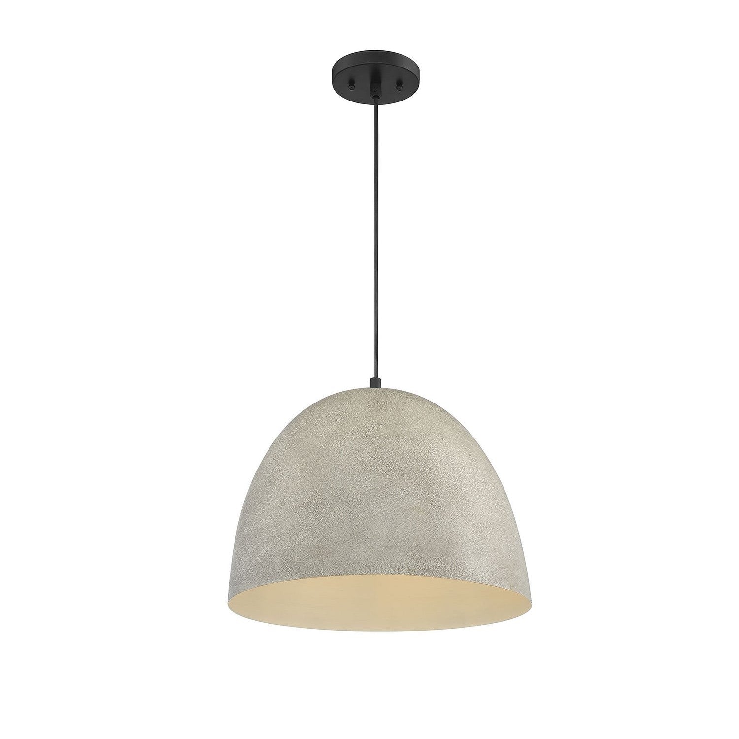 Meridian - M70093CMBK - One Light Pendant - Mpend - Concrete with Matte Black