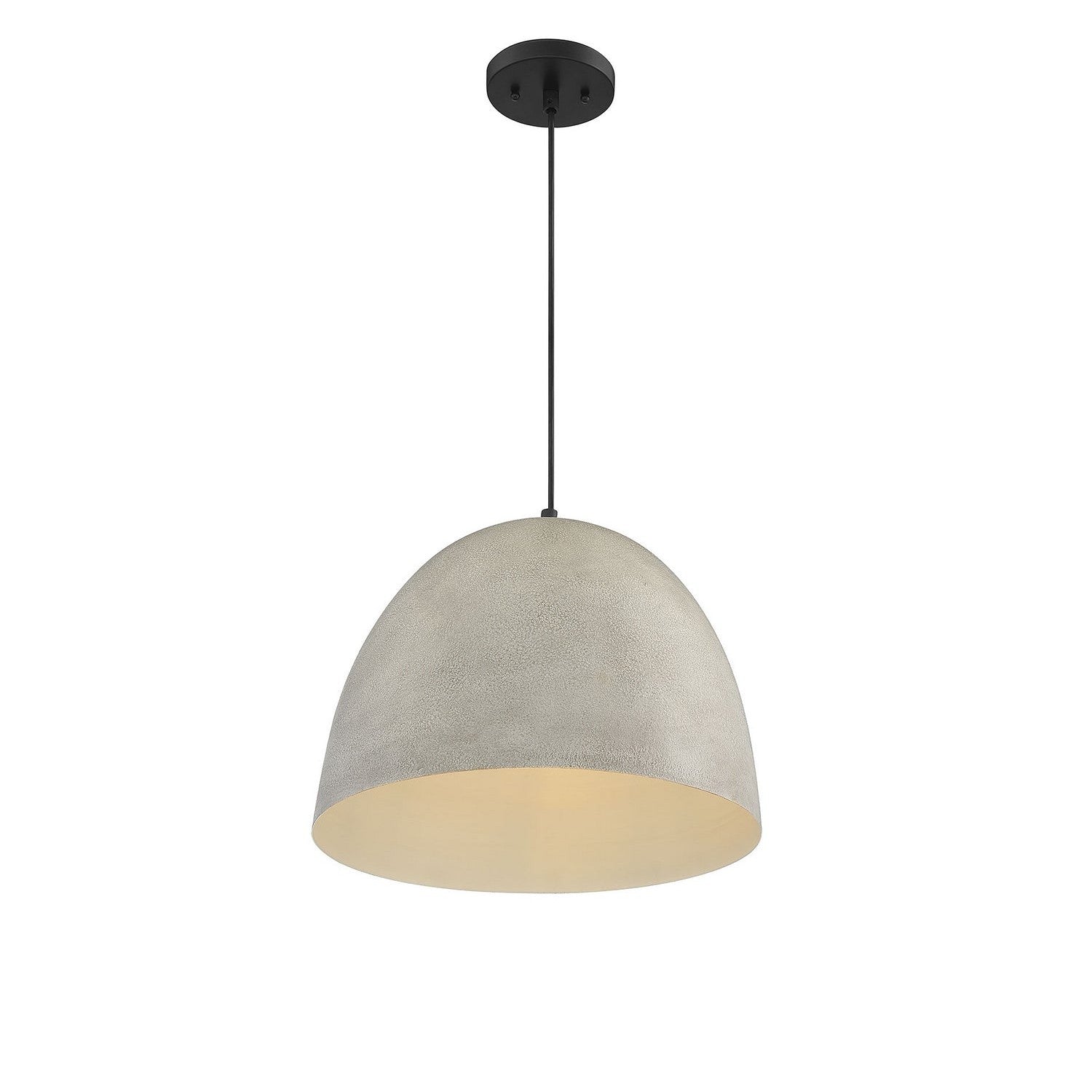 Meridian - M70093CMBK - One Light Pendant - Mpend - Concrete with Matte Black