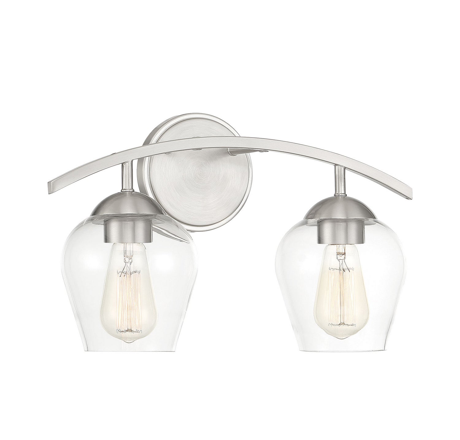 Meridian - M80031BN - Two Light Bathroom Vanity Light - Mbath - Brushed Nickel