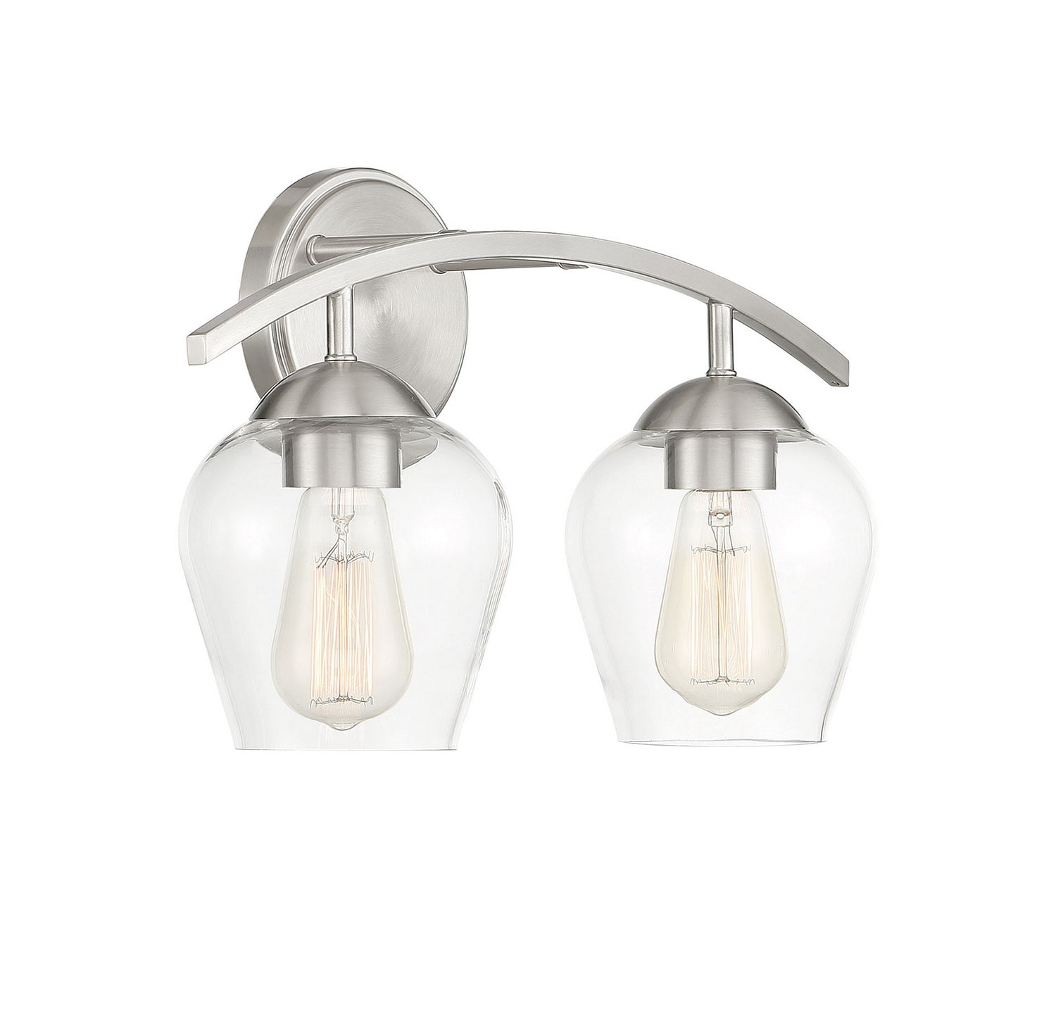 Meridian - M80031BN - Two Light Bathroom Vanity Light - Mbath - Brushed Nickel