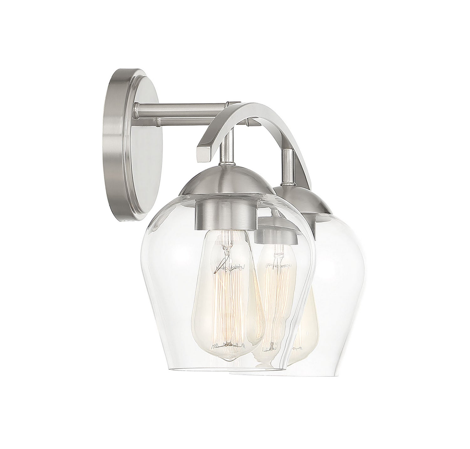 Meridian - M80031BN - Two Light Bathroom Vanity Light - Mbath - Brushed Nickel