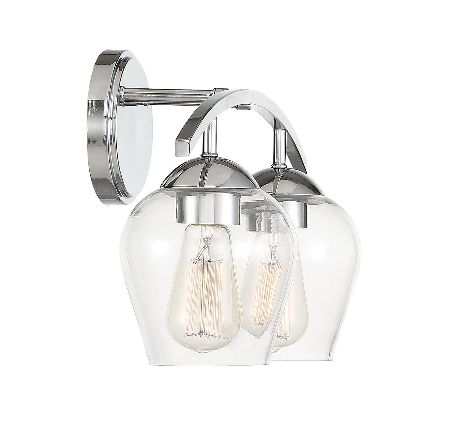 Meridian - M80031CH - Two Light Bathroom Vanity Light - Mbath - Chrome