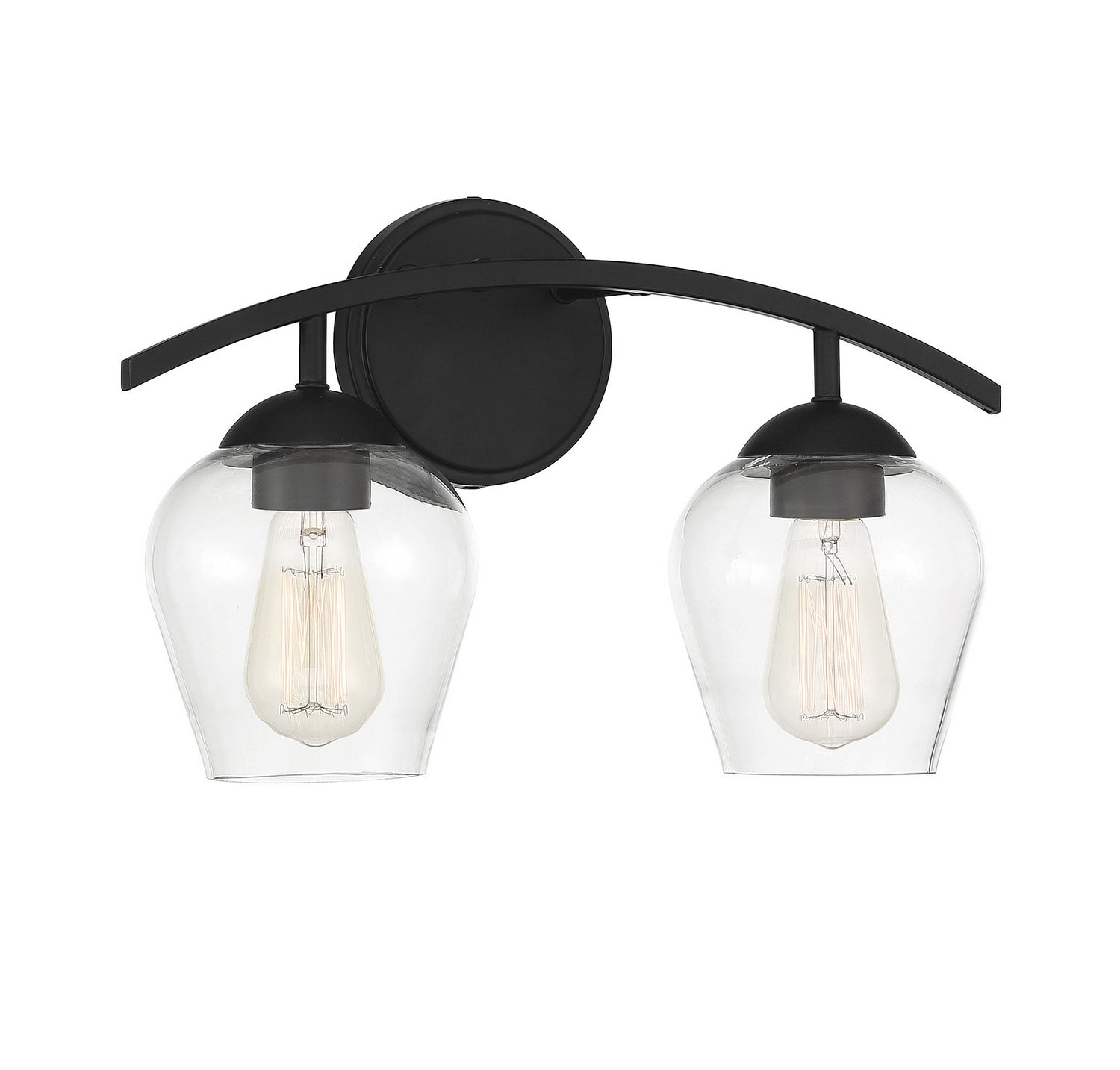 Meridian - M80031MBK - Two Light Bathroom Vanity Light - Mbath - Matte Black