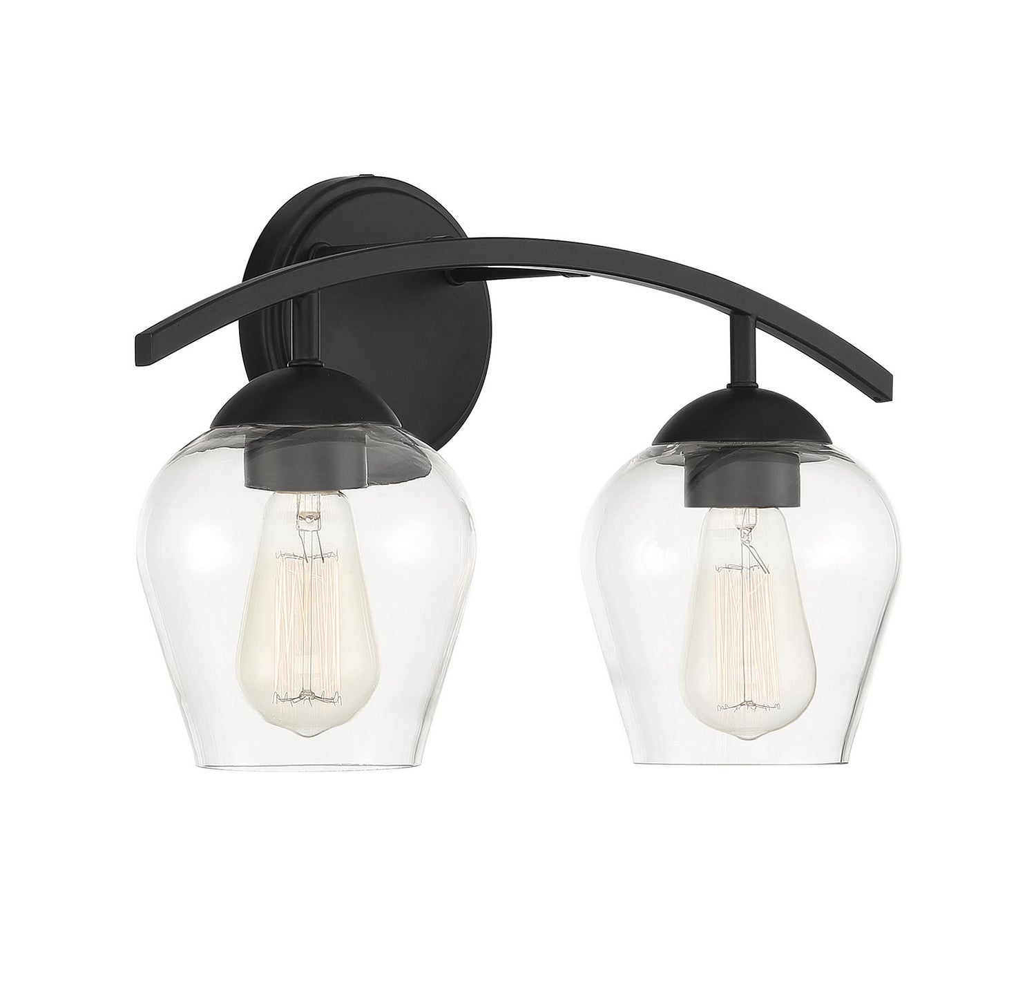 Meridian - M80031MBK - Two Light Bathroom Vanity Light - Mbath - Matte Black