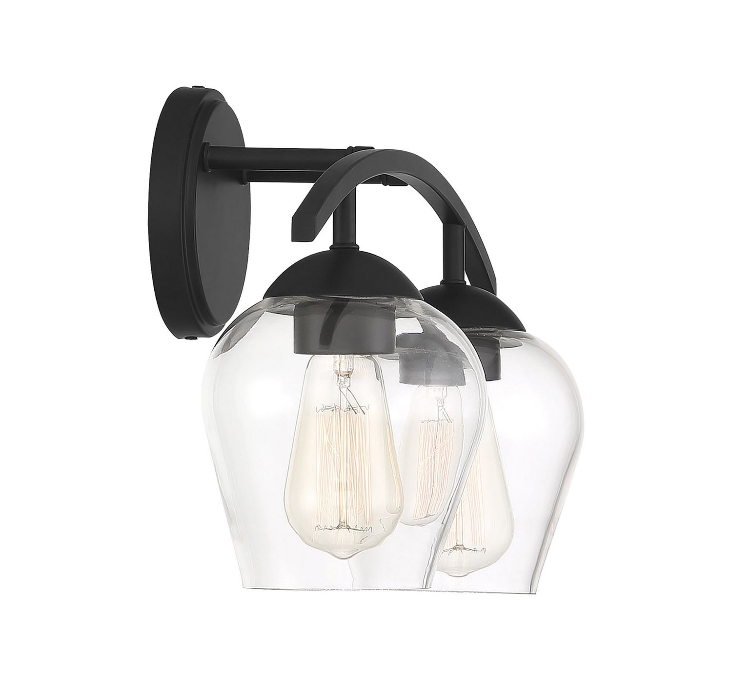 Meridian - M80031MBK - Two Light Bathroom Vanity Light - Mbath - Matte Black