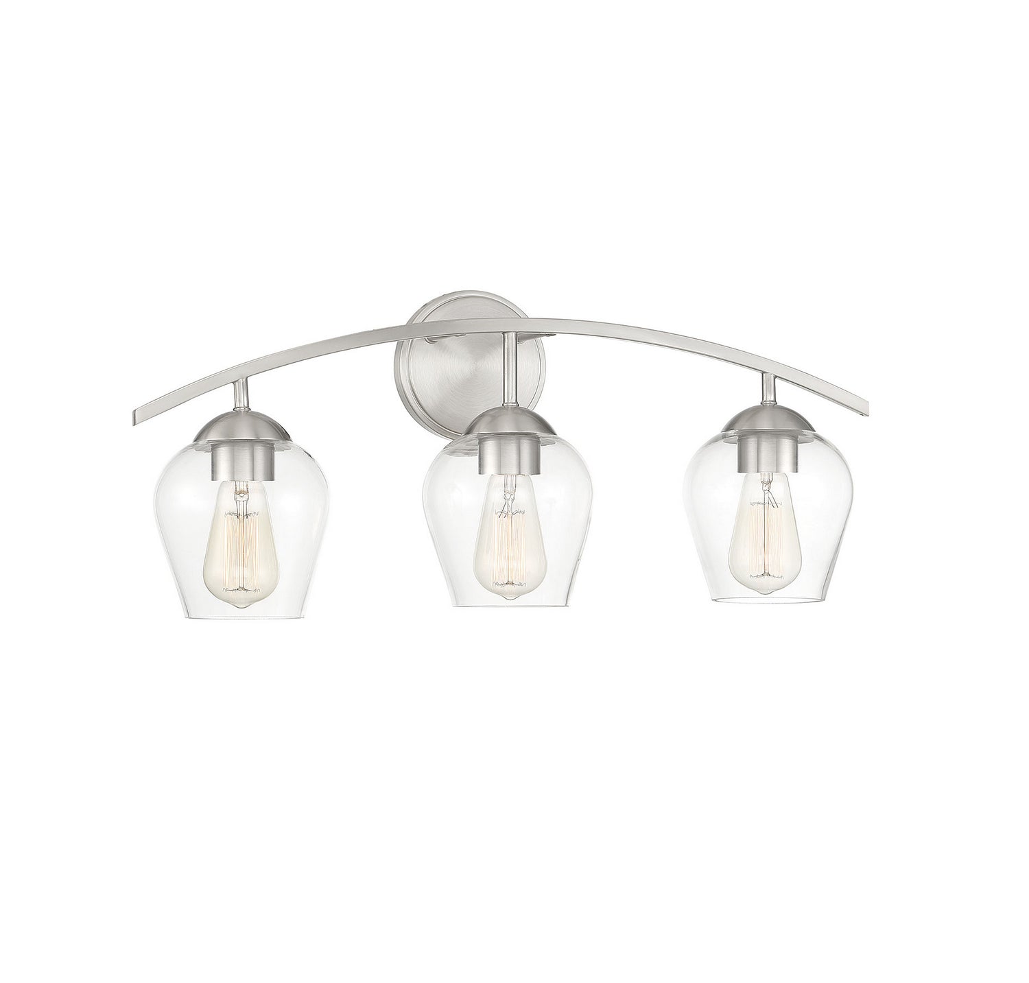 Meridian - M80032BN - Three Light Bathroom Vanity Light - Mbath - Brushed Nickel