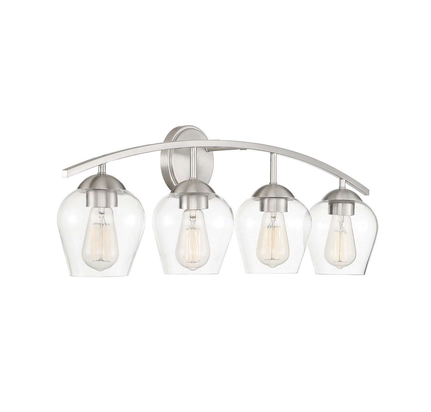 Meridian - M80033BN - Four Light Bathroom Vanity Light - Mbath - Brushed Nickel
