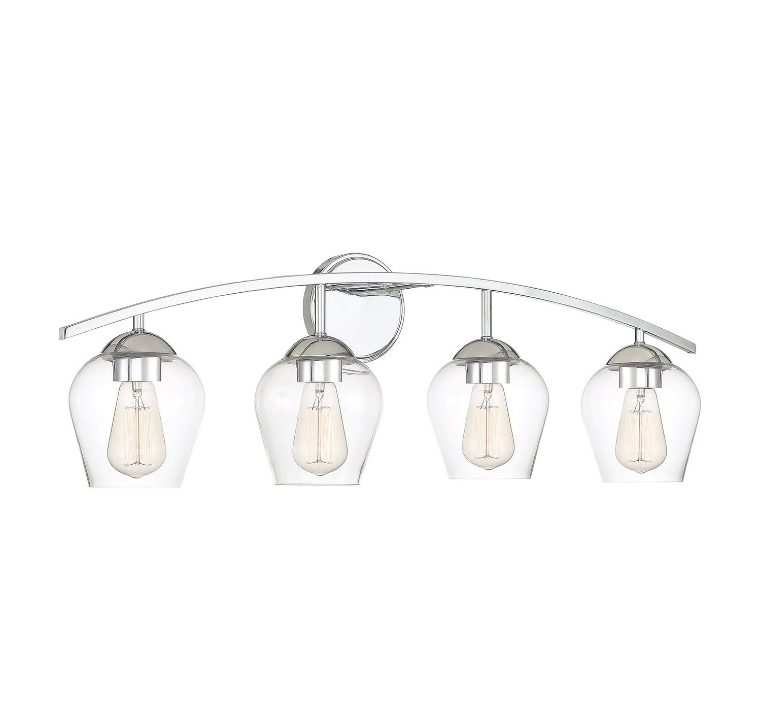Meridian - M80033CH - Four Light Bathroom Vanity Light - Mbath - Chrome