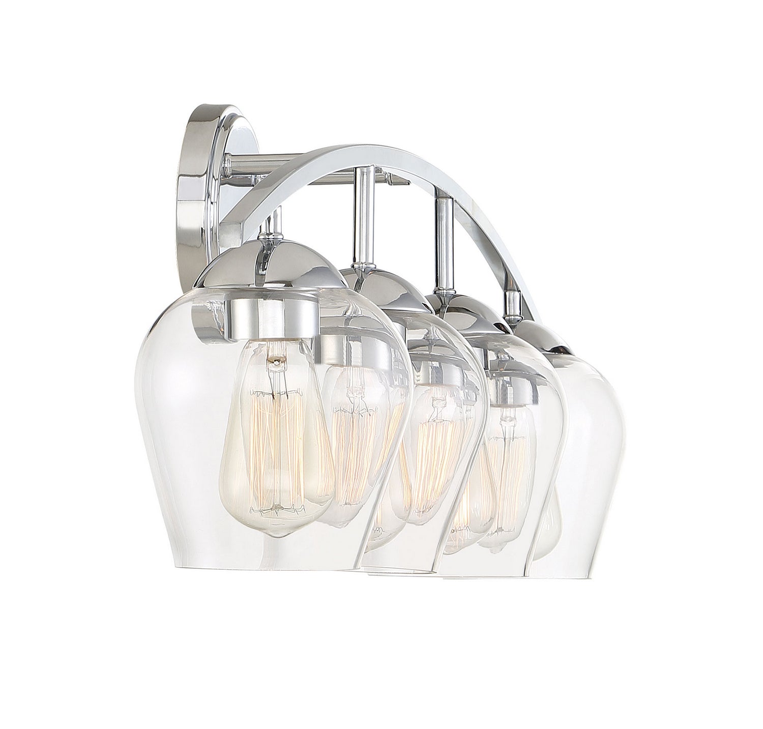 Meridian - M80033CH - Four Light Bathroom Vanity Light - Mbath - Chrome
