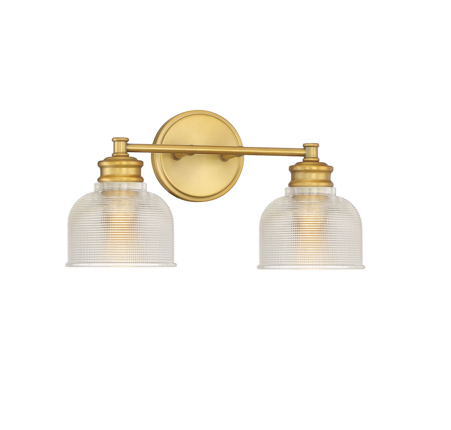 Meridian - M80034NB - Two Light Bathroom Vanity Light - Mbath - Natural Brass