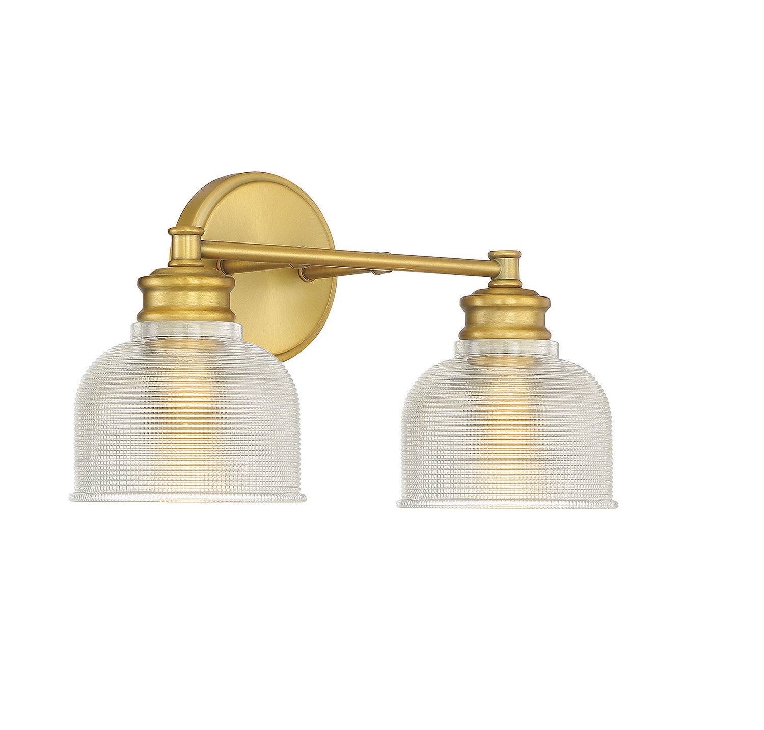 Meridian - M80034NB - Two Light Bathroom Vanity Light - Mbath - Natural Brass