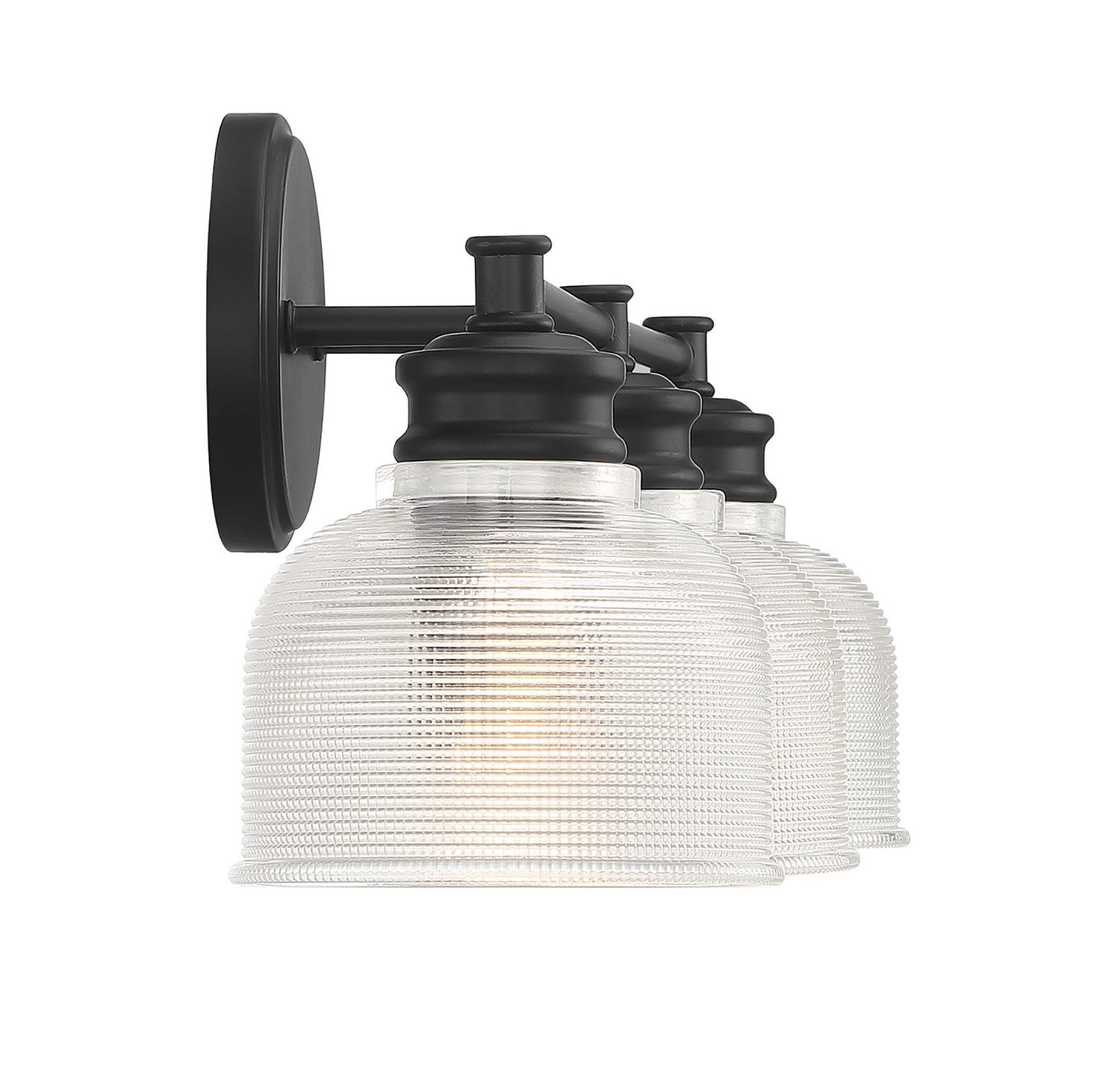 Meridian - M80035MBK - Three Light Bathroom Vanity Light - Mbath - Matte Black