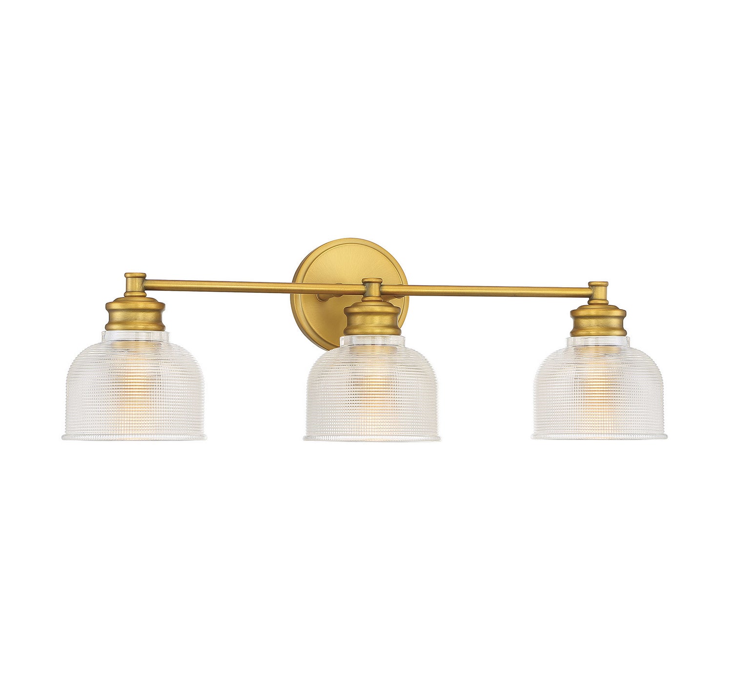 Meridian - M80035NB - Three Light Bathroom Vanity Light - Mbath - Natural Brass