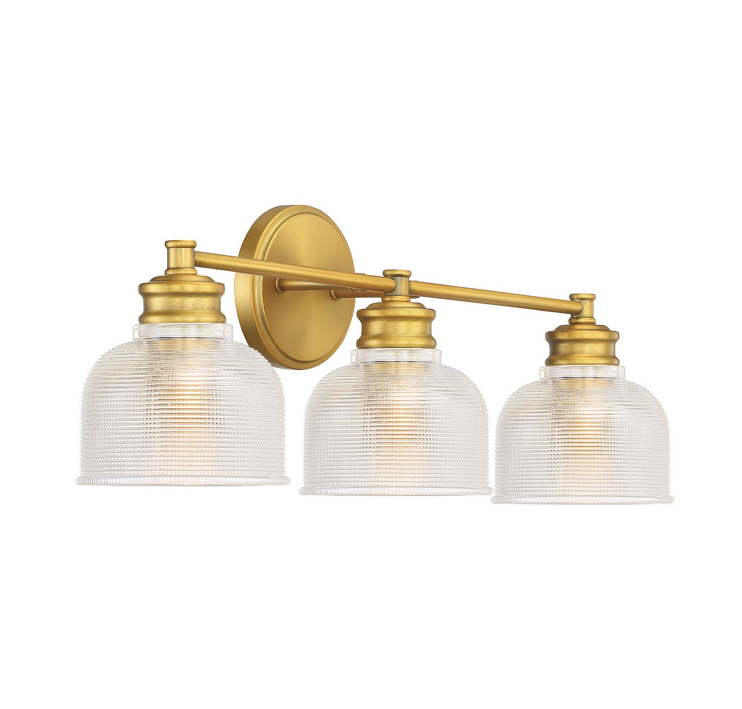 Meridian - M80035NB - Three Light Bathroom Vanity Light - Mbath - Natural Brass