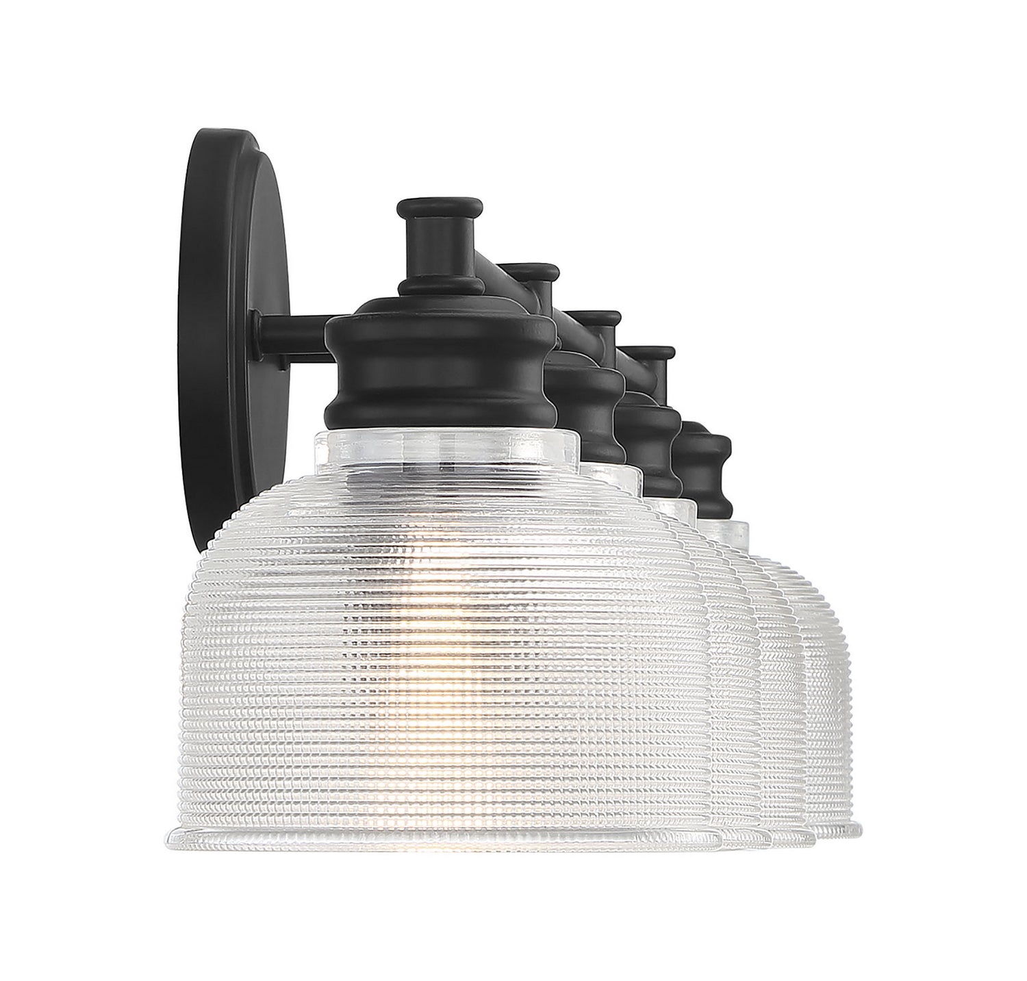 Meridian - M80036MBK - Four Light Bathroom Vanity Light - Mbath - Matte Black
