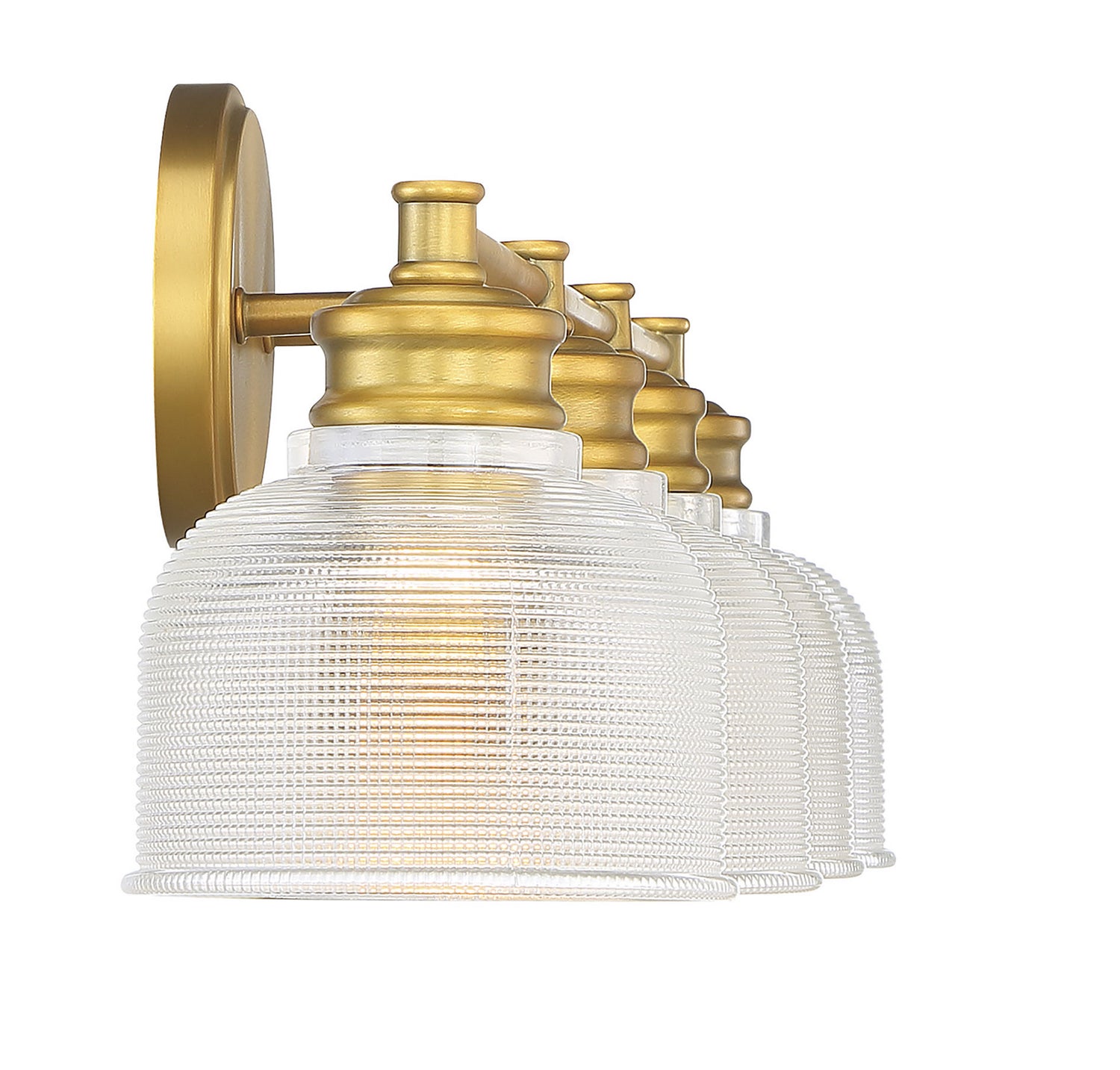 Meridian - M80036NB - Four Light Bathroom Vanity Light - Mbath - Natural Brass