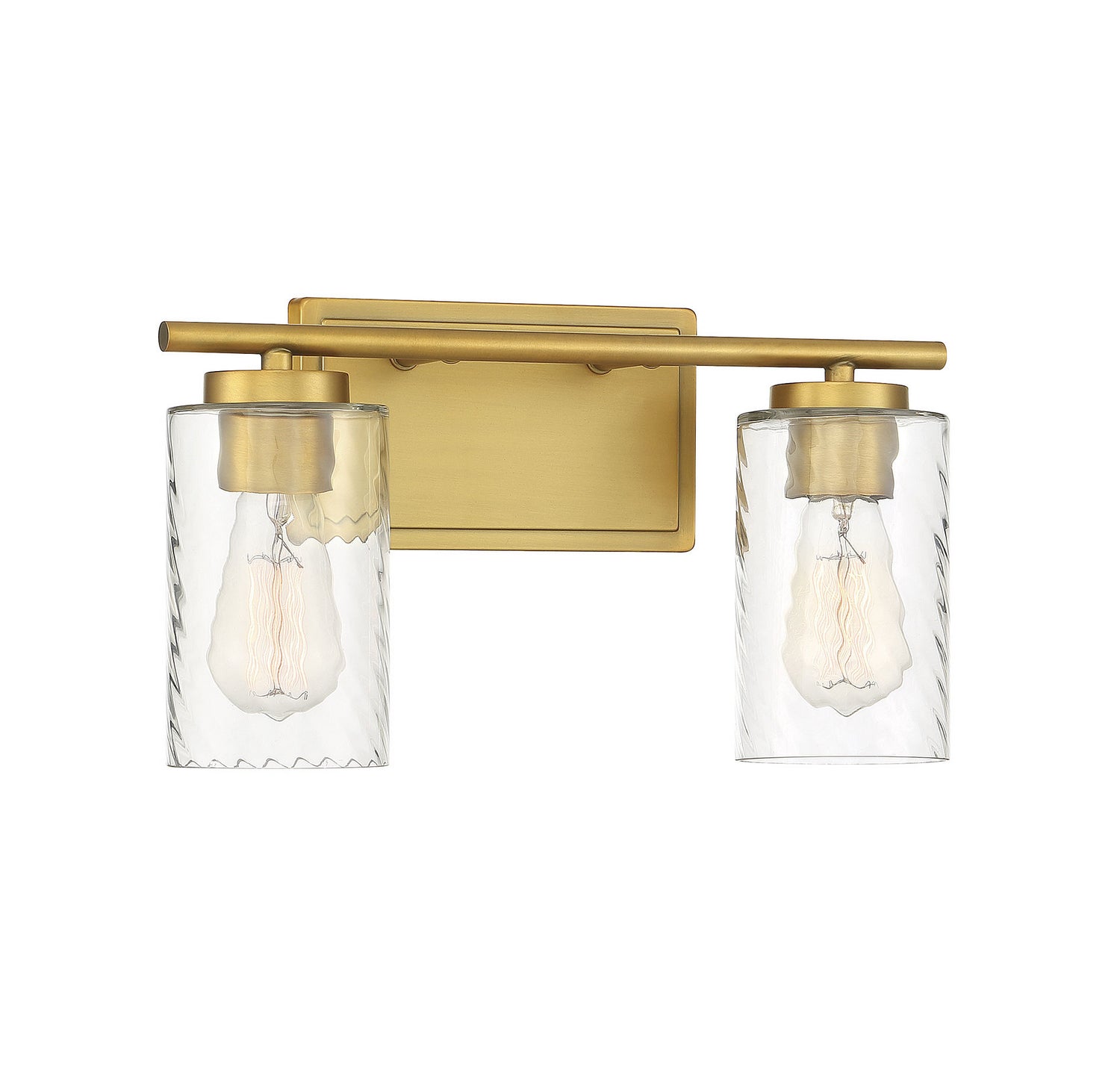Meridian - M80037NB - Two Light Bathroom Vanity Light - Mbath - Natural Brass