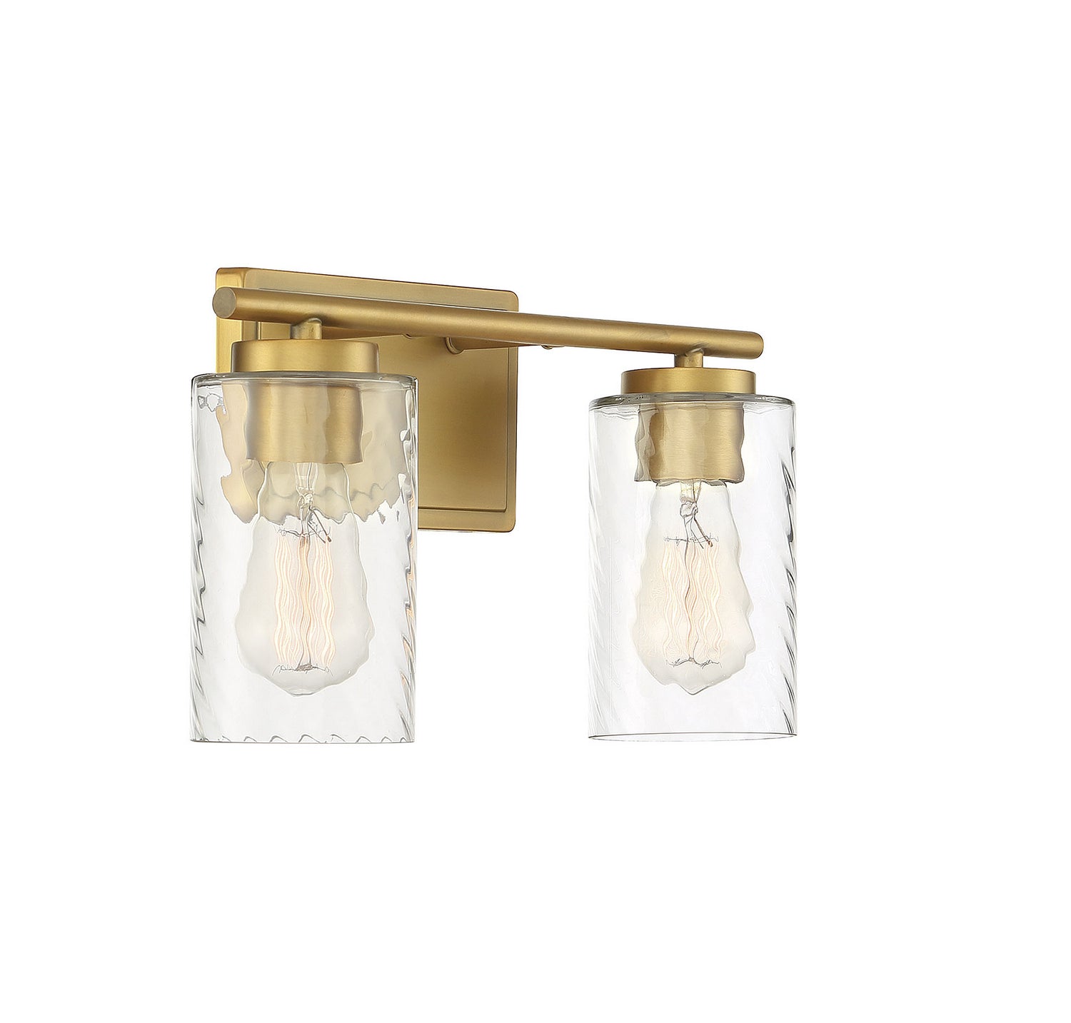 Meridian - M80037NB - Two Light Bathroom Vanity Light - Mbath - Natural Brass