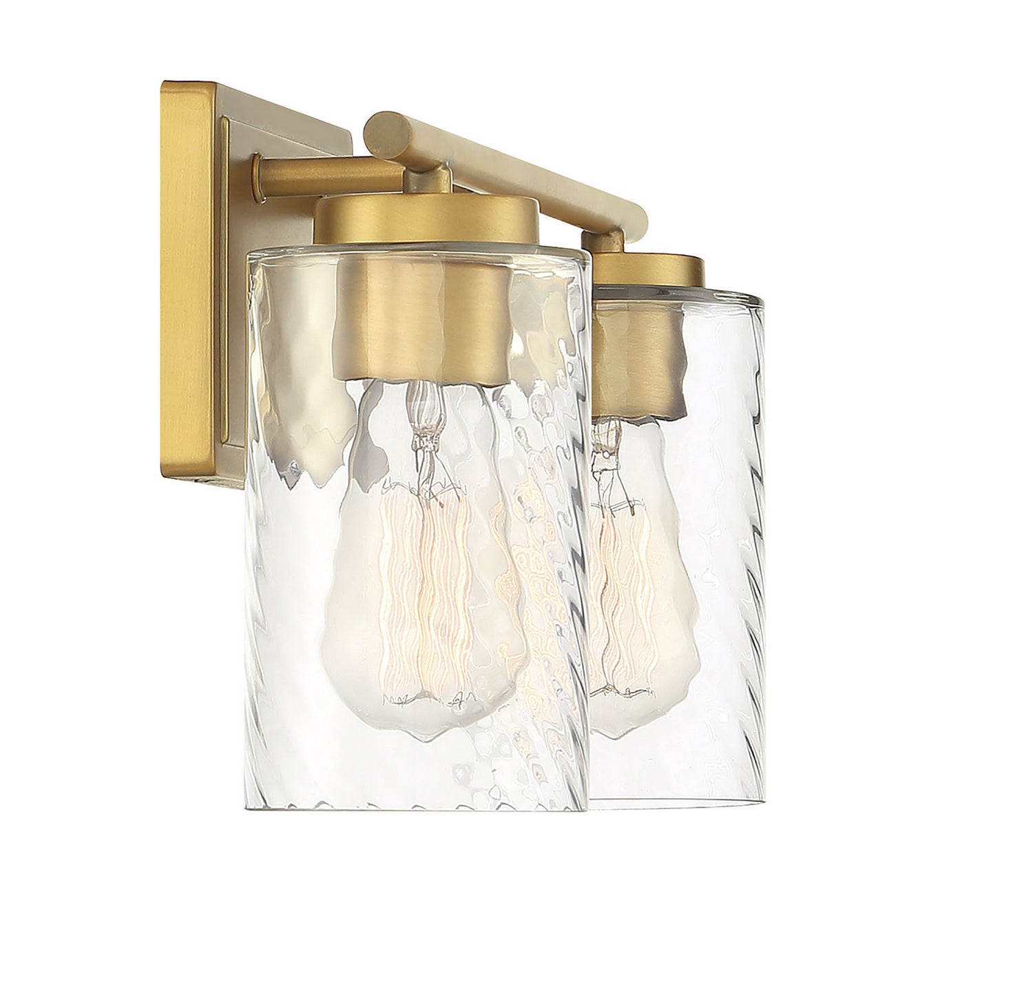 Meridian - M80037NB - Two Light Bathroom Vanity Light - Mbath - Natural Brass