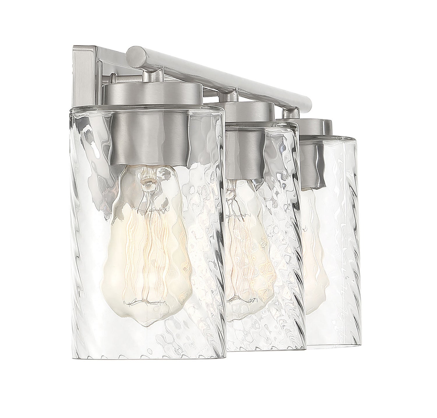 Meridian - M80038BN - Three Light Bathroom Vanity Light - Mbath - Brushed Nickel