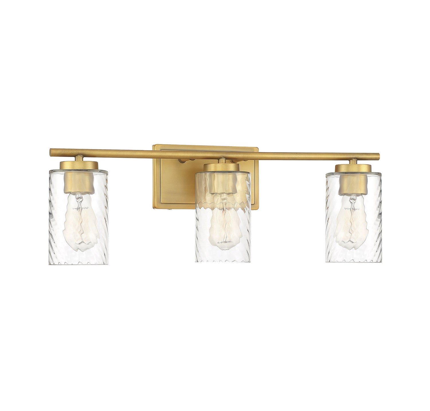 Meridian - M80038NB - Three Light Bathroom Vanity Light - Mbath - Natural Brass
