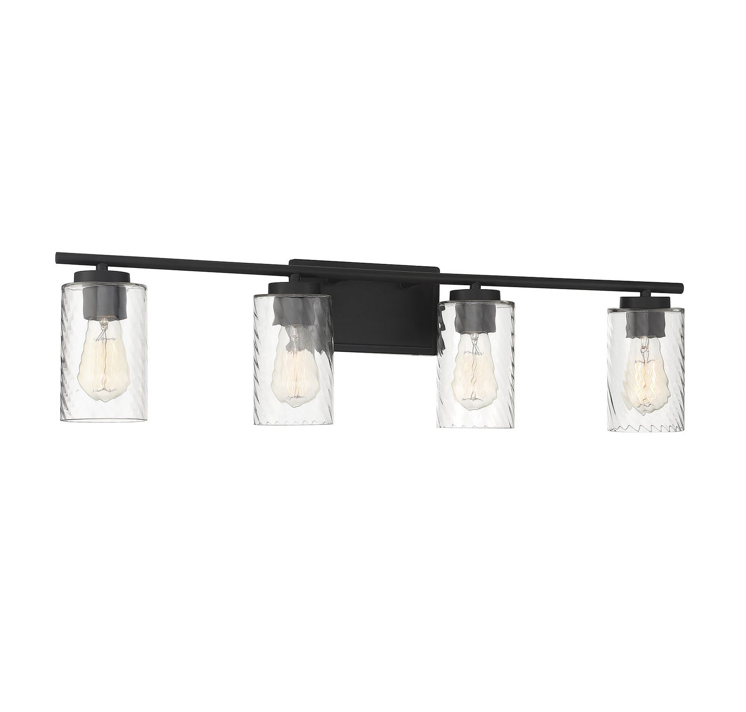 Meridian - M80039MBK - Four Light Bathroom Vanity Light - Mbath - Matte Black