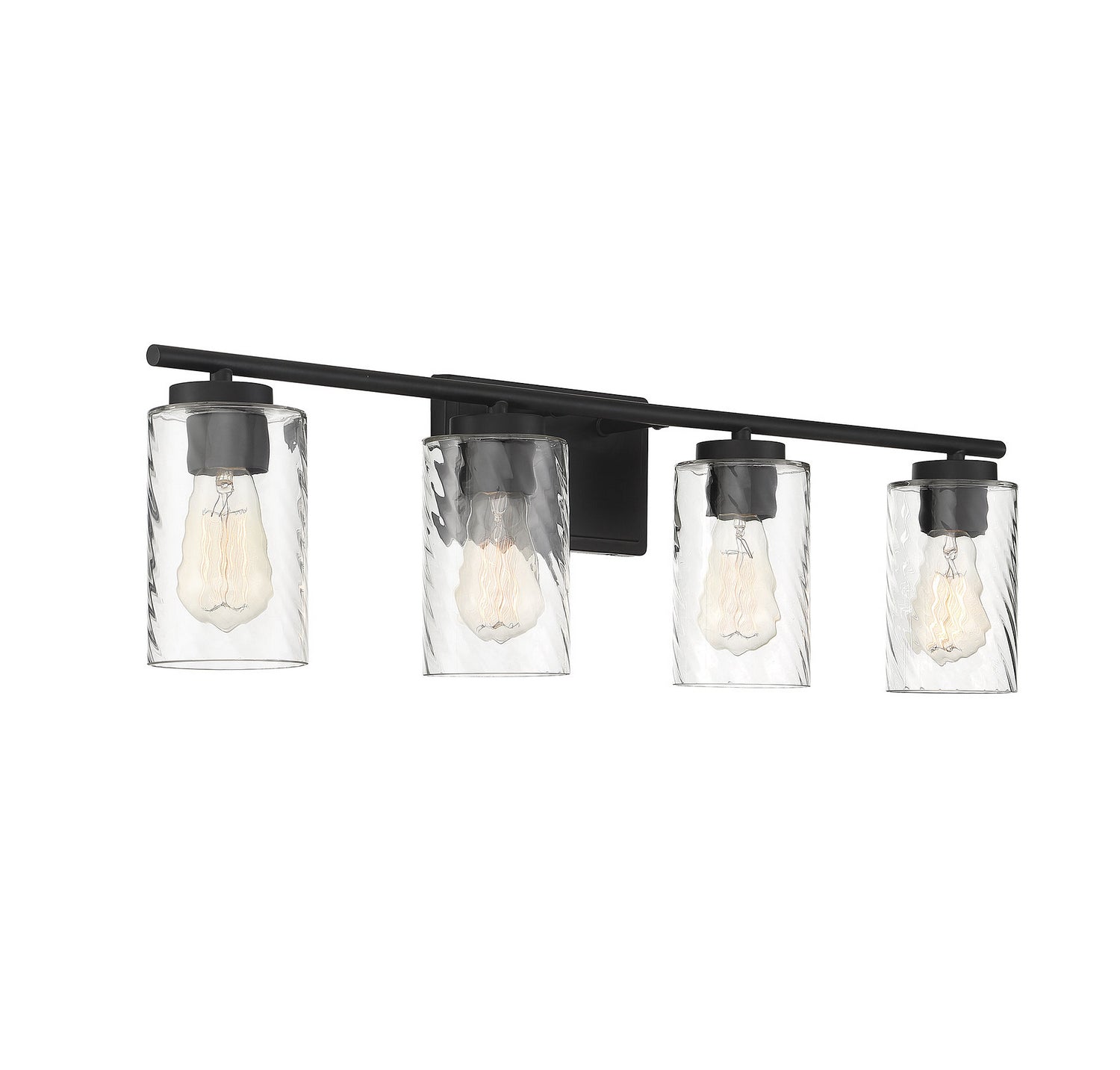 Meridian - M80039MBK - Four Light Bathroom Vanity Light - Mbath - Matte Black