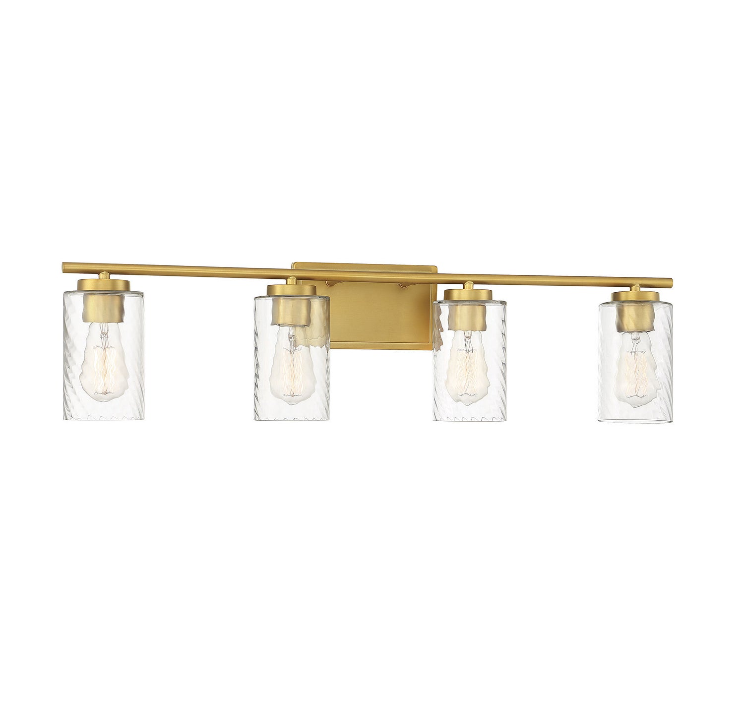 Meridian - M80039NB - Four Light Bathroom Vanity Light - Mbath - Natural Brass