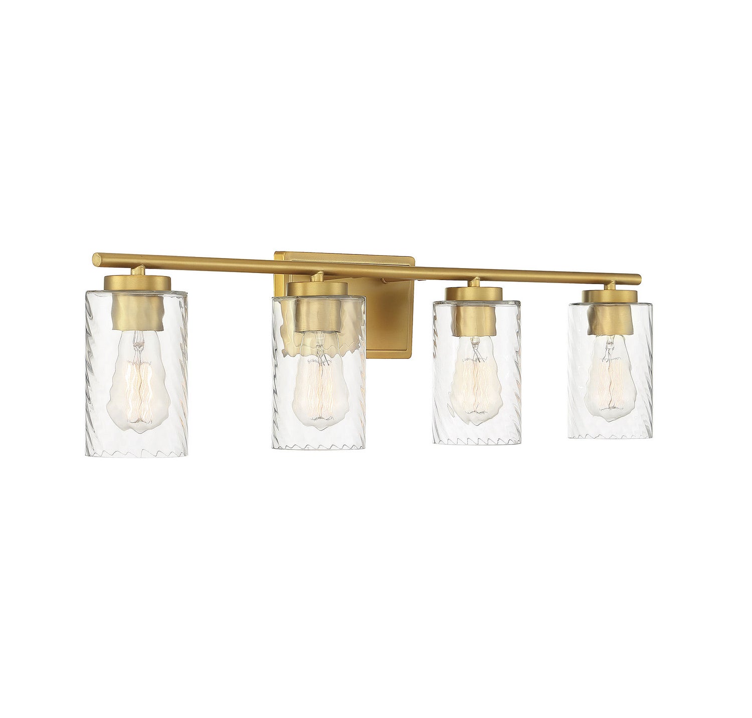 Meridian - M80039NB - Four Light Bathroom Vanity Light - Mbath - Natural Brass