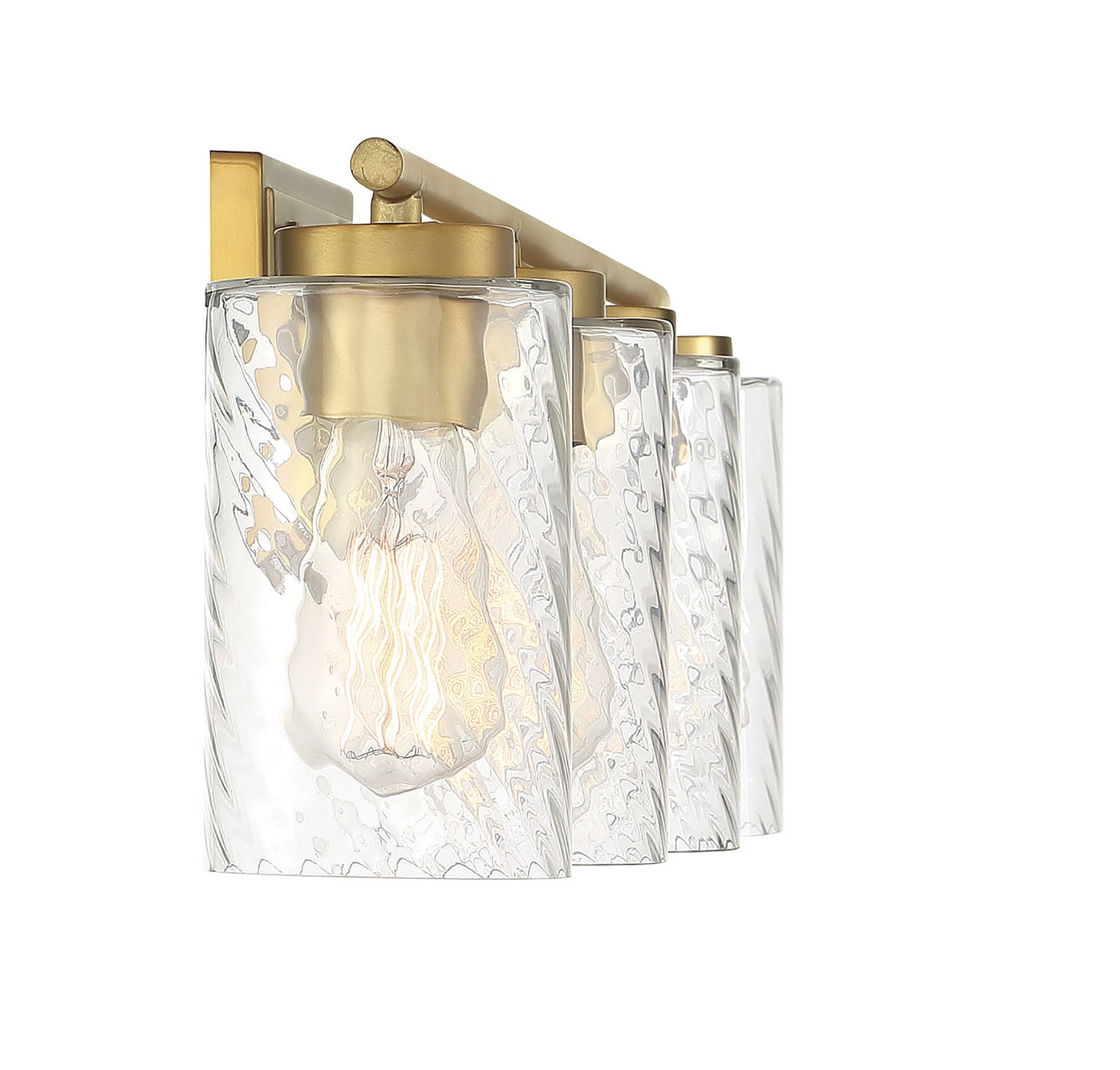 Meridian - M80039NB - Four Light Bathroom Vanity Light - Mbath - Natural Brass