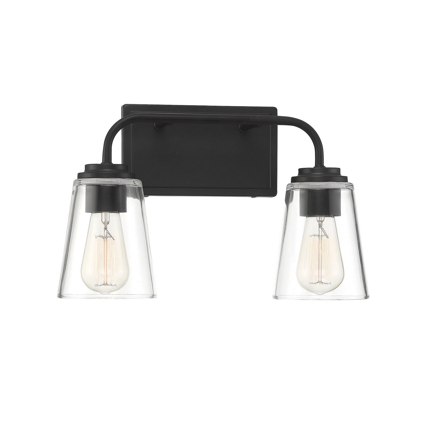 Meridian - M80043MBK - Two Light Bathroom Vanity Light - Mbath - Matte Black