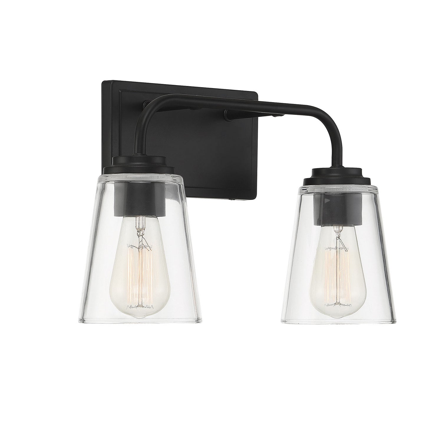 Meridian - M80043MBK - Two Light Bathroom Vanity Light - Mbath - Matte Black