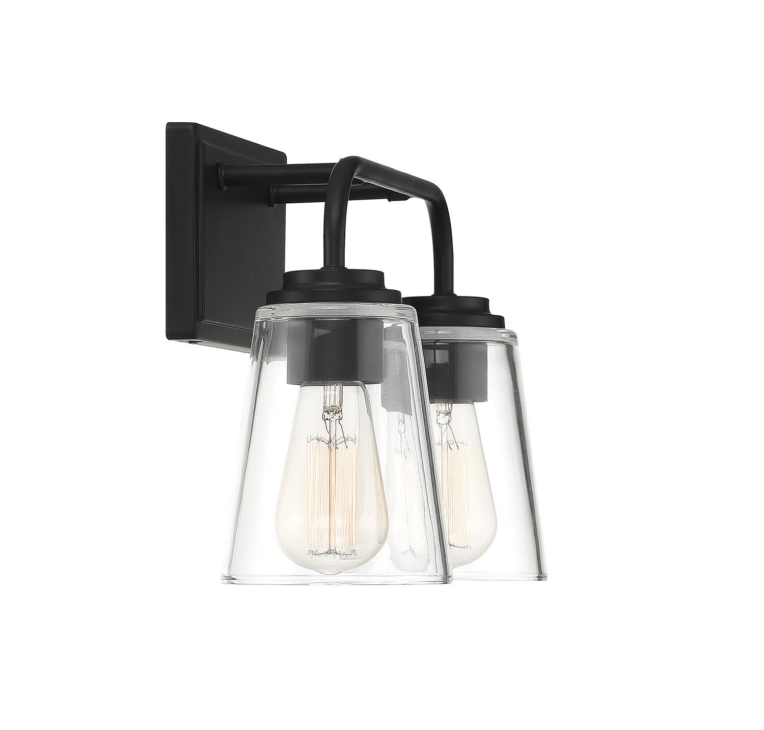 Meridian - M80043MBK - Two Light Bathroom Vanity Light - Mbath - Matte Black