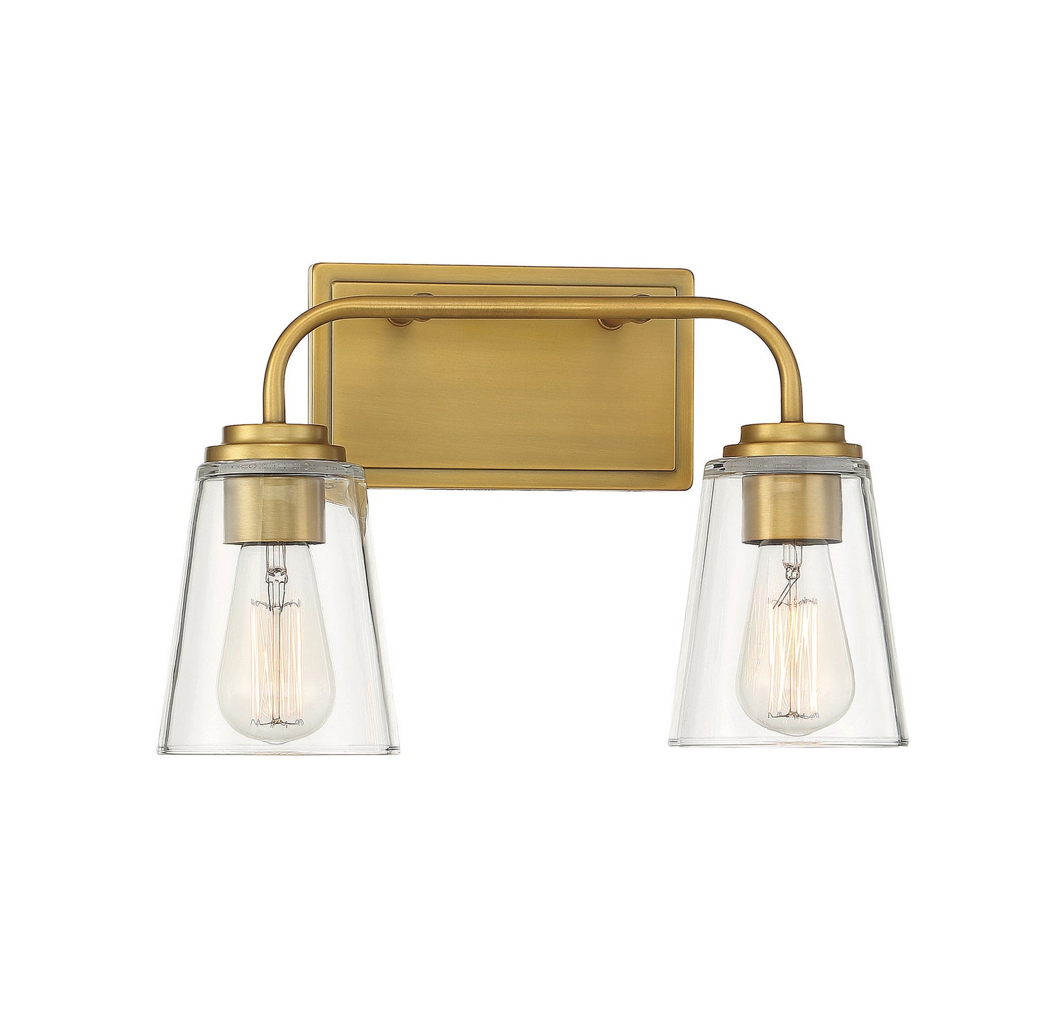 Meridian - M80043NB - Two Light Bathroom Vanity Light - Mbath - Natural Brass